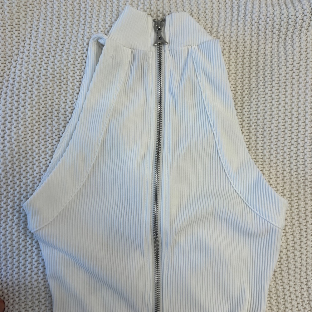 Manière de Voir Ribbed Bodysuit with front cutout details - Picture 4 of 6